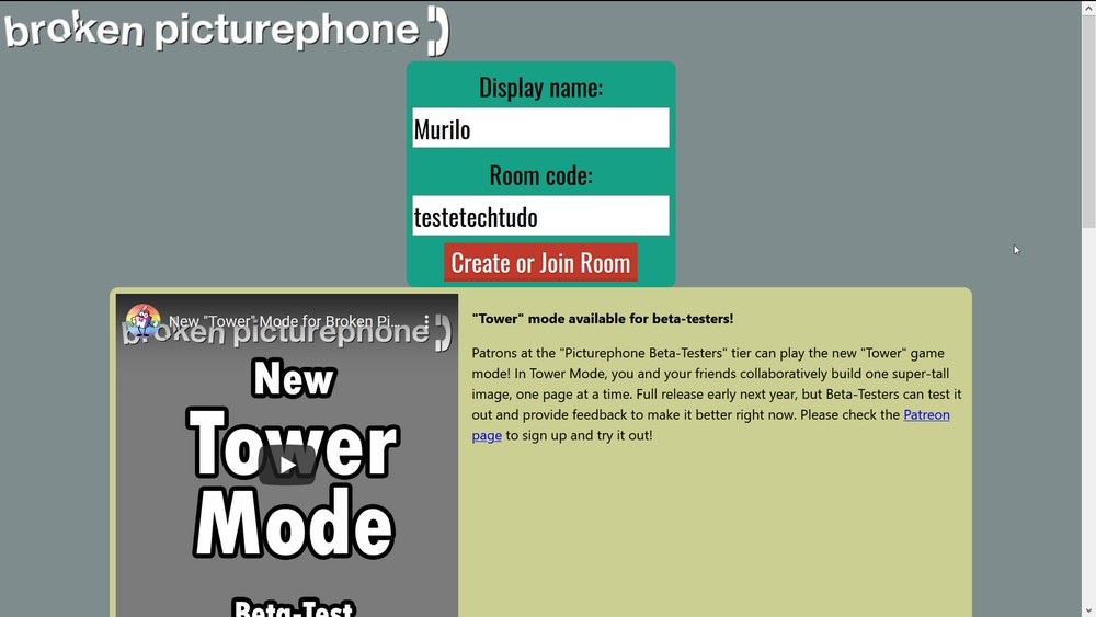 Broken Picturephone como jogar o game de 'telefone sem fio' online