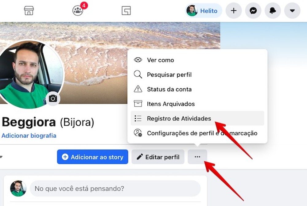 Como ver o que eu curti no Facebook
