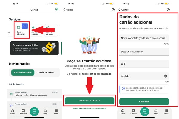 Como pedir outro cartão do PicPay? Confira o passo a passo