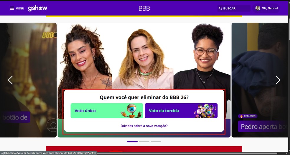  Reprodução/Gabriel Pereira