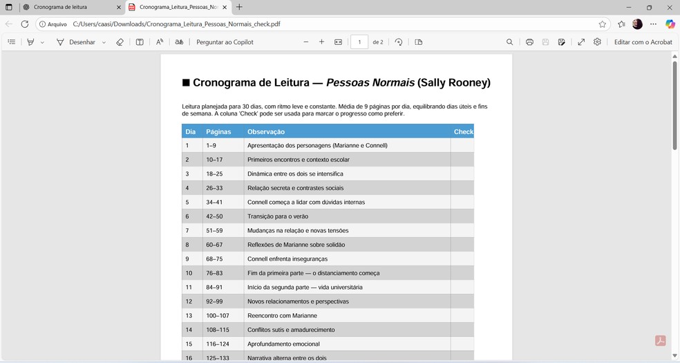  Reprodução/Caroline Silvestre