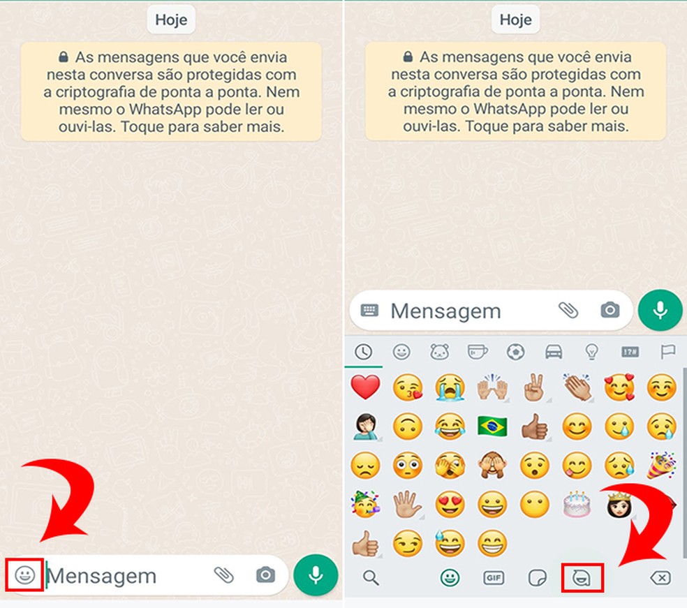 Crie seu próprio bonequinho no WhatsApp  — Foto: Reprodução/Flávia Fernandes