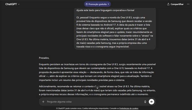10 prompts do ChatGPT que transformam textos ruins em profissionais