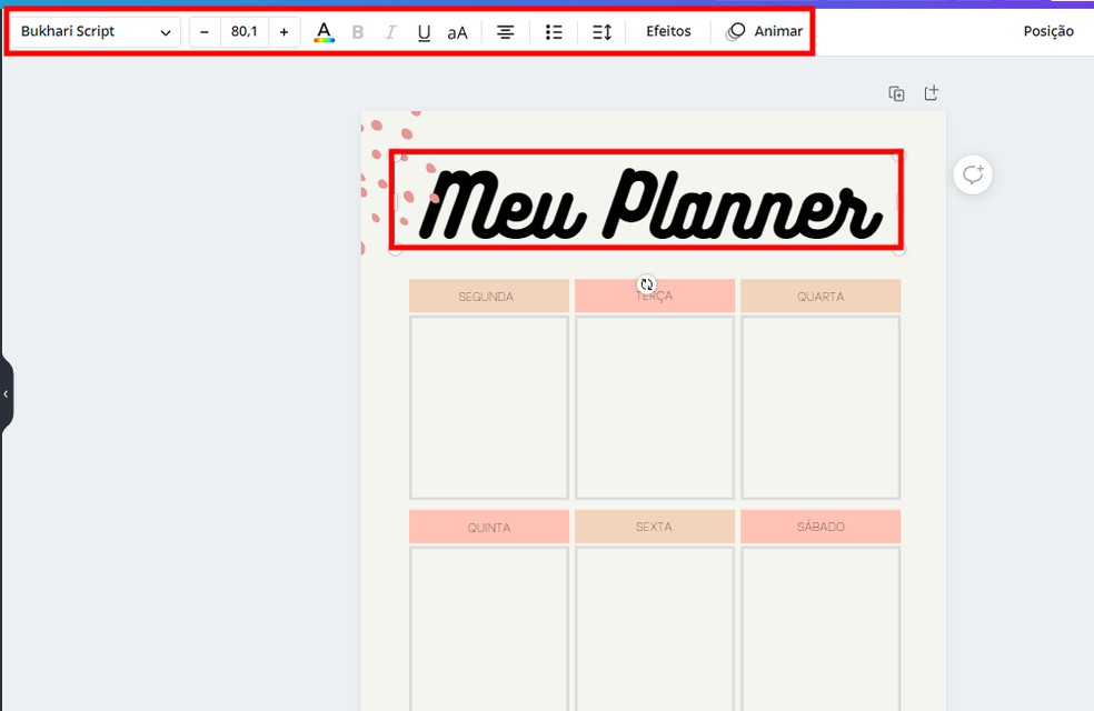 Como fazer um planner semanal para imprimir no Canva