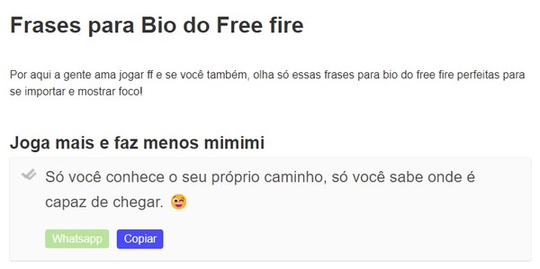 Free Fire (FF): 12 top assinaturas coloridas para colocar na bio do perfil