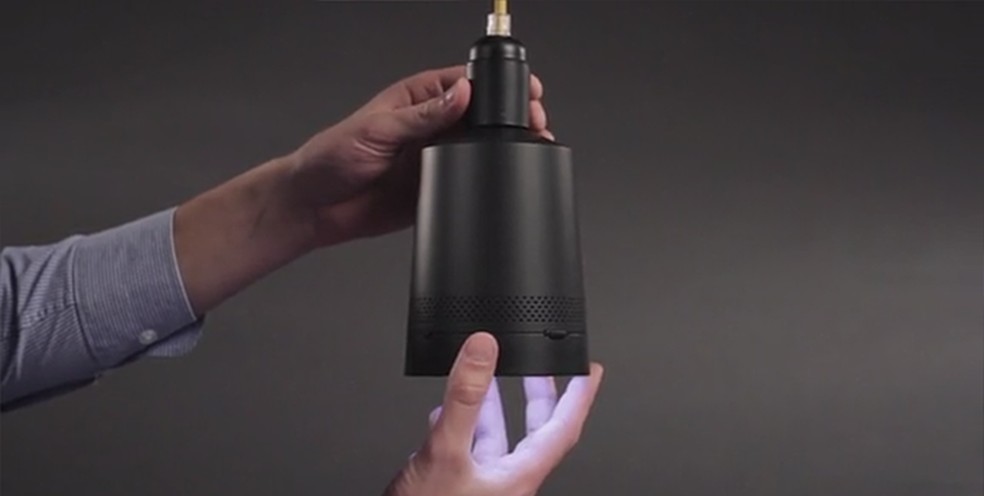 Beam pode parecer uma luminária mas tem sistema inteligente (Foto: Divulgação/Kickstarter) — Foto: TechTudo