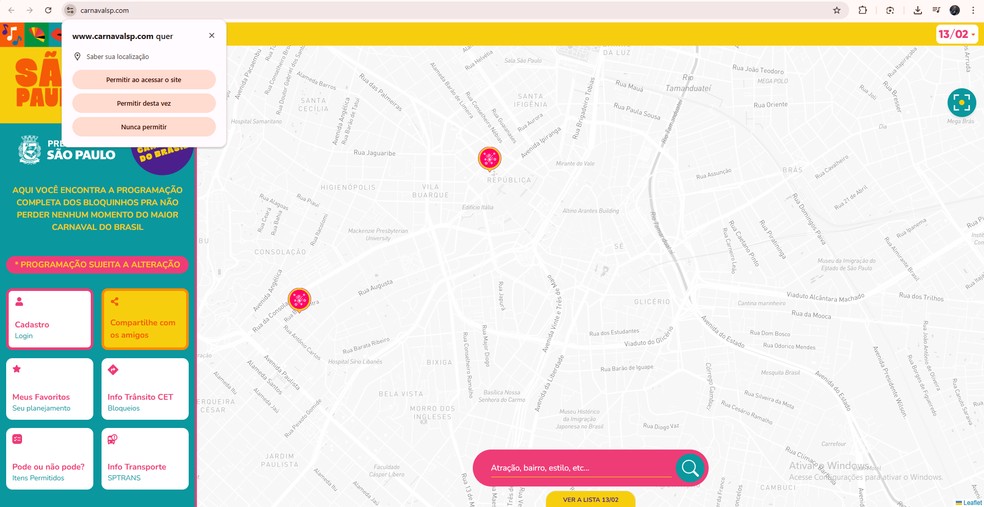  Reprodução / carnavalsp.com