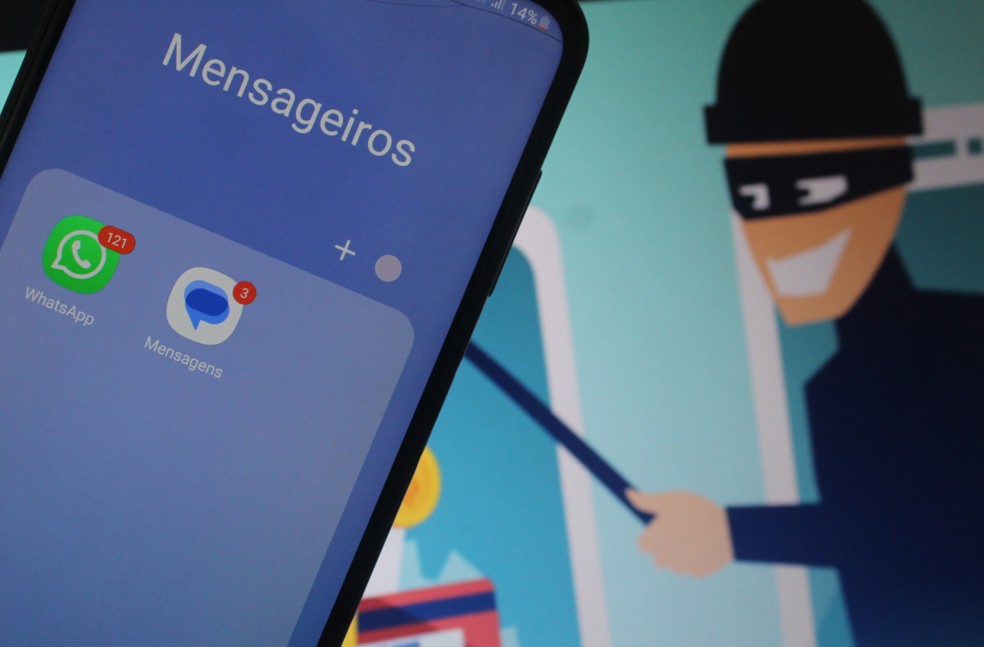 Golpes por mensagens de WhatsApp e SMS são ataques muito utilizados no Brasil — Foto: Marcela Franco/TechTudo