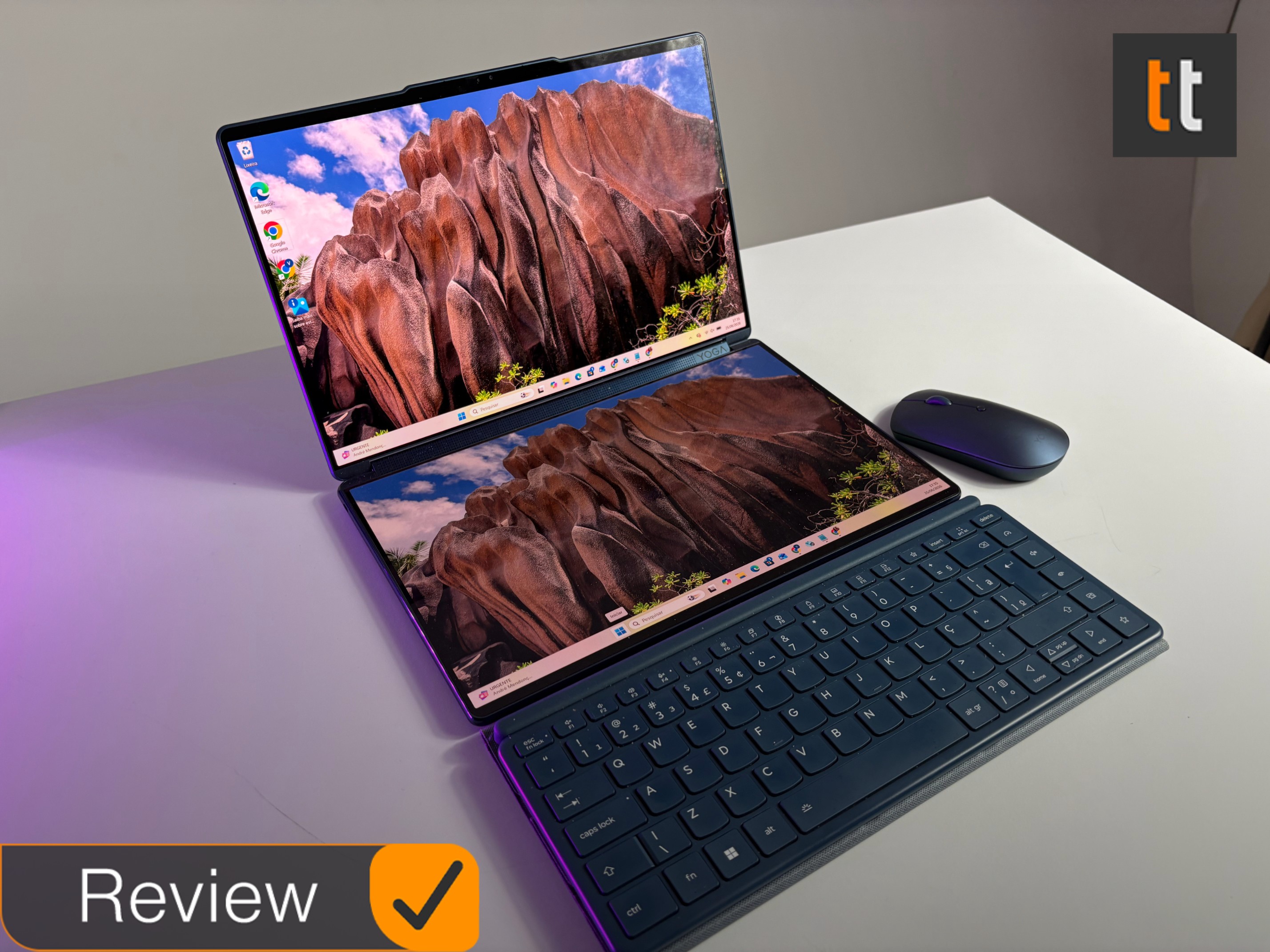 Lenovo Yoga Book 9i encanta com tela dupla, mas tem pontos difíceis de ignorar