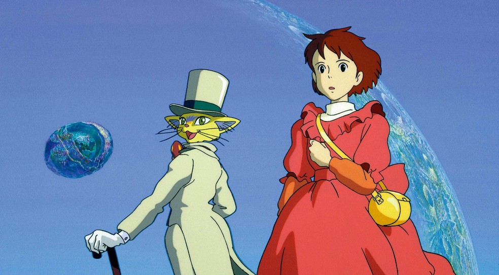 Estúdio Ghibli: no filme Sussurros do Coração (1995), acompanhamos o desabrochar de um romance entre dois amantes da leitura — Foto: Reprodução/IMDb