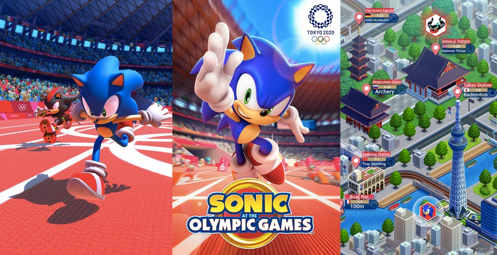 Sonic se aventura nos Jogos Olímpicos de Tóquio