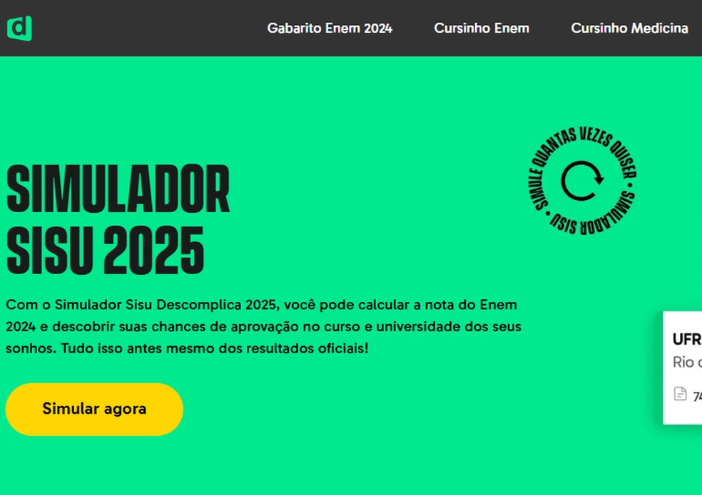  Reprodução/Descomplica