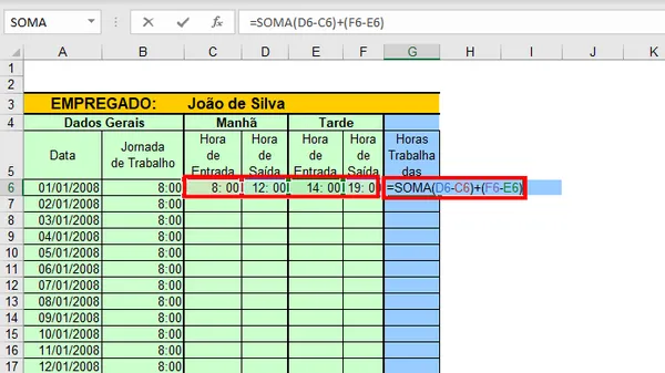 Adicionar ou Subtrair Semanas a uma Data no Excel e no Google