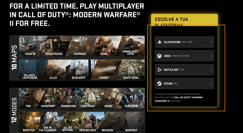 Call of Duty: Modern Warfare 2: como jogar multiplayer grátis em junho