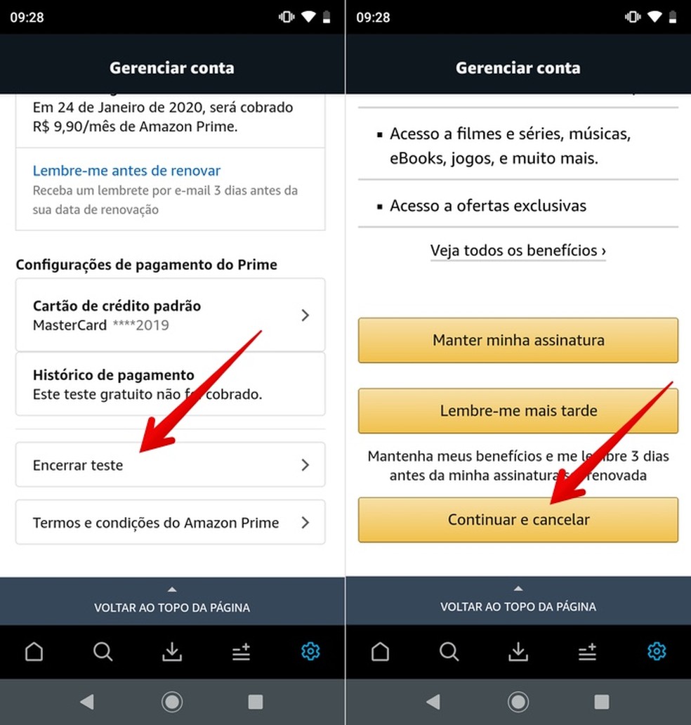 Como cancelar Prime Video no celular
