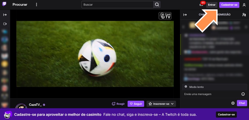 Casimiro ao vivo na Twitch: como assistir aos jogos online e grátis