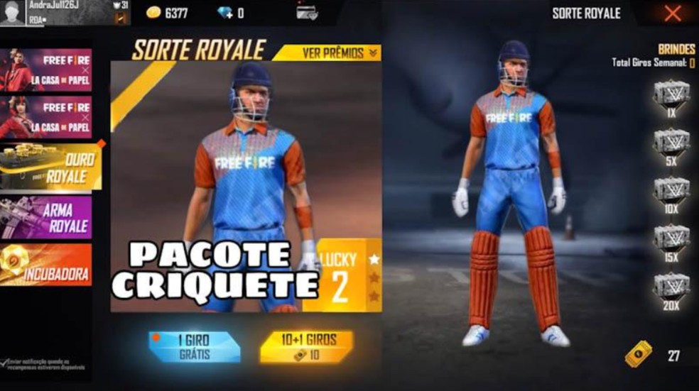  Reprodução/Free Fire Mania