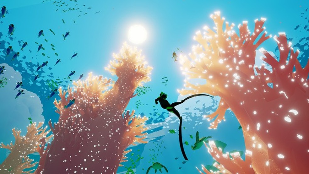 Abzu é um belíssimo jogo de mergulho cheio de momentos marcantes e chances de admirar a vida marinha — Foto: Divulgação/505 Games