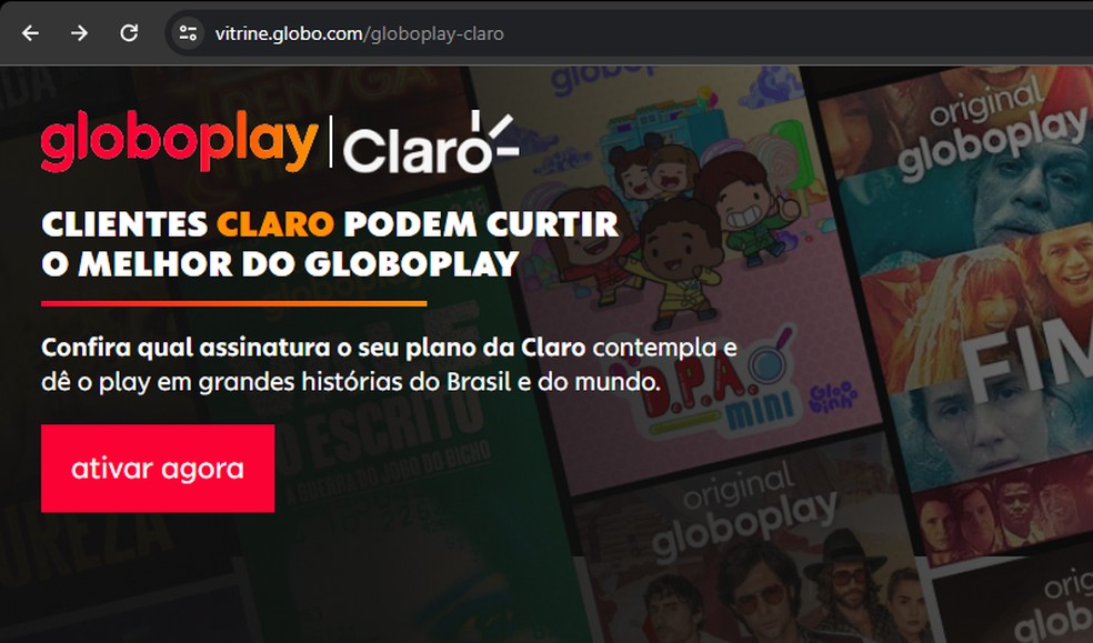 É assinante Claro TV+? Você tem Globoplay de graça; veja como usar
