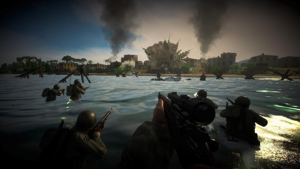 Easy Red 2 coloca os jogadores dentro de cenários realistas da Segunda Guerra Mundial — Foto: Reprodução/Steam
