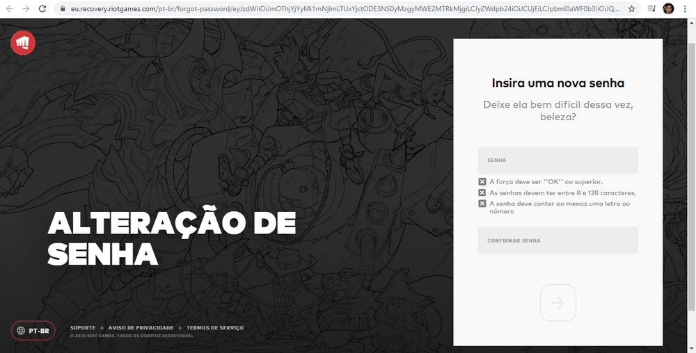 League of Legends: como mudar a senha do LoL, jogo da Riot Games