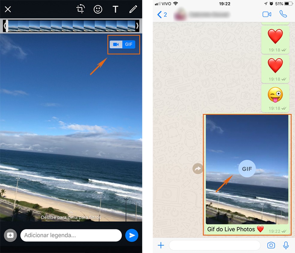 WhatsApp para iOS permite enviar vídeos e Live Photos como GIFs e libera  acervo do Giphy 