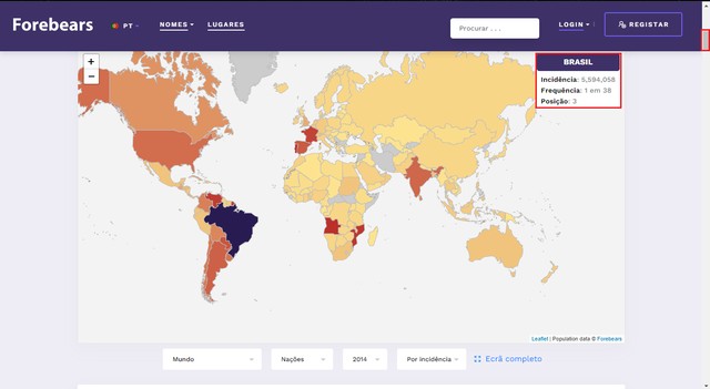Forebears: como usar site para saber quantas pessoas têm seu sobrenome