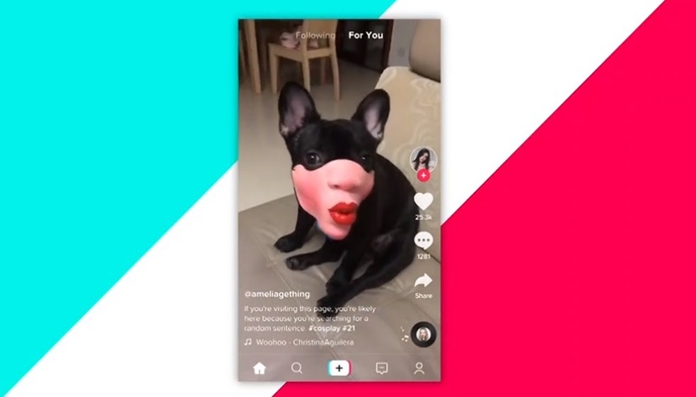 TikTok tem efeitos faciais para usar nos vídeos de dublagem — Foto: Divulgação/TikTok