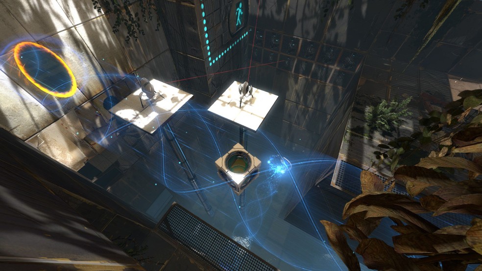 A sequência Portal 2 traz quebra-cabeças e aspecto de escape room — Foto: Divulgação/Steam