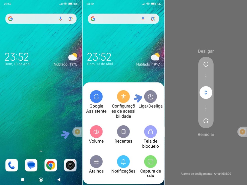 Ensino Desligar Xiaomi Pelo Modo de Aptibilidade - FOT: Reprodução