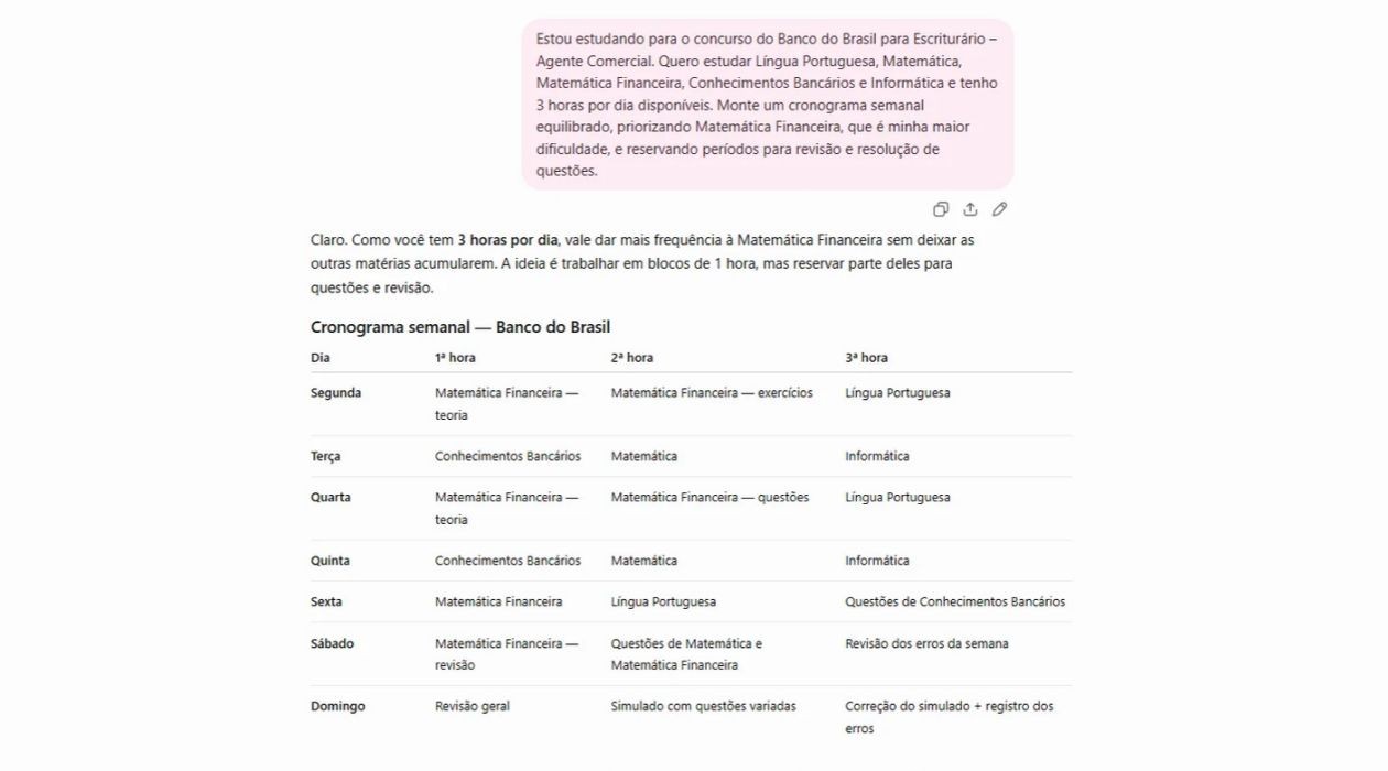 Prompts para estudar para concurso no ChatGPT: veja comandos e aprenda
