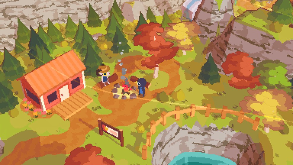 A Short Hike é um relaxante jogo indie com gráfico pixelado — Foto: Reprodução/Steam