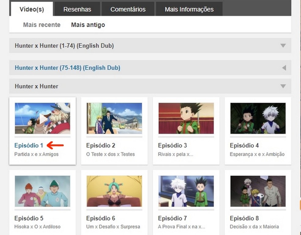 Hunter × Hunter temporada 1 - Ver todos los episodios online