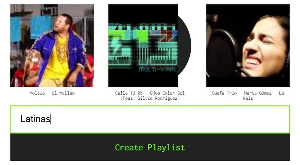 Músicas selecionadas para criar playlist no Milkshake (Foto: Reprodução/Raquel Freire) — Foto: TechTudo