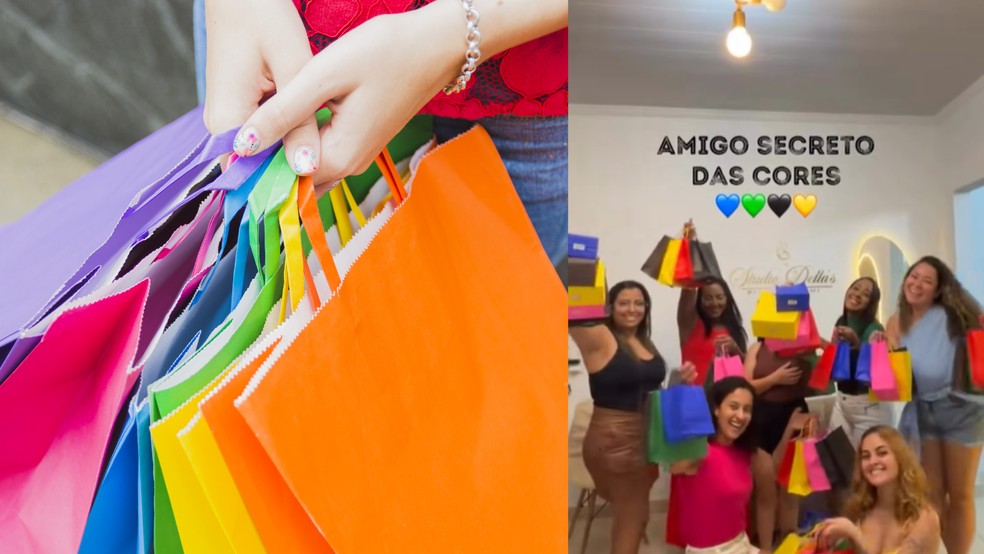 Como funciona o amigo secreto das cores? Conheça a trend que viralizou — Foto: Arte: TechTudo