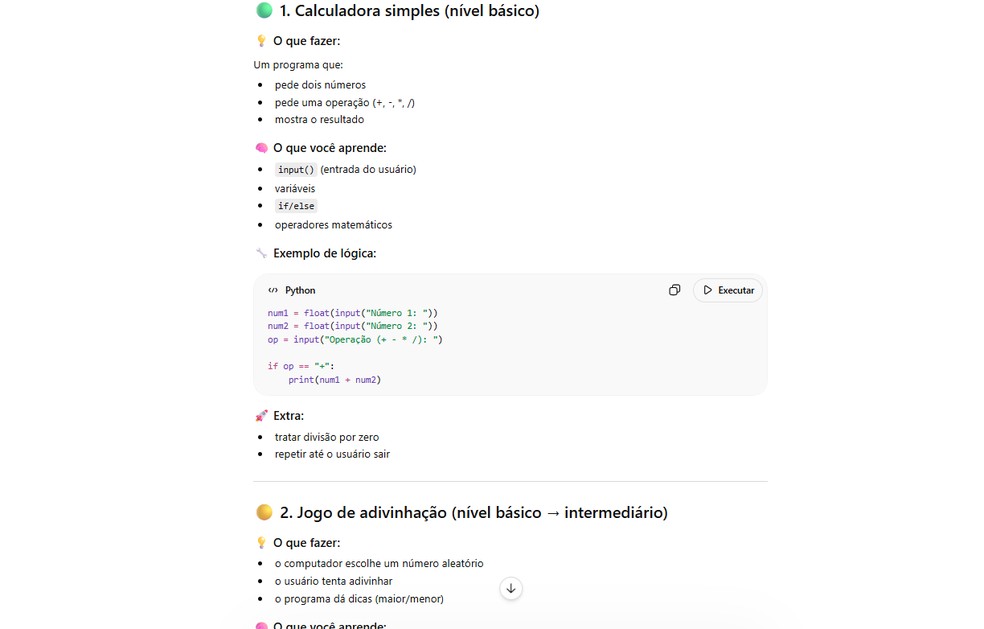  Reprodução/Chat GPT por Késya Holanda