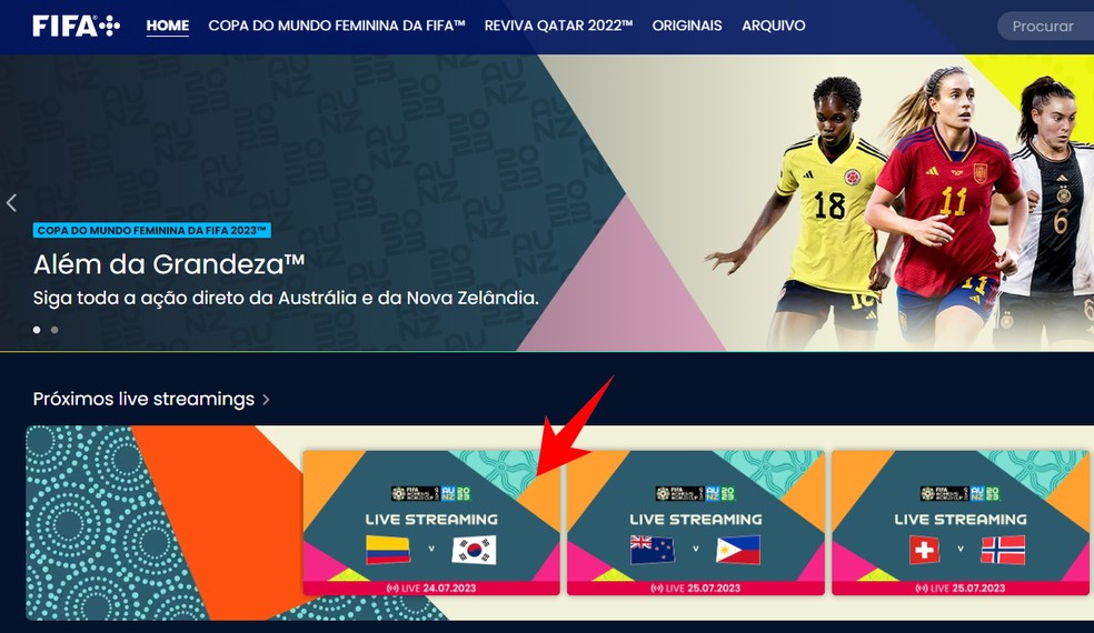 Copa do Mundo Feminina no Fifa Plus ao vivo: assistir online e grátis