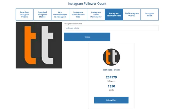 Instastatistics: como ver seguidores do Instagram em tempo real