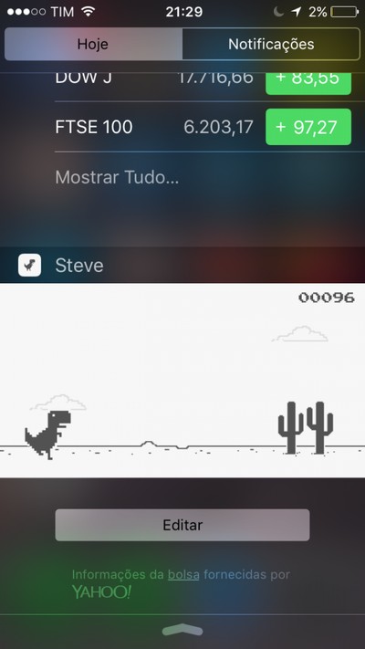 Steve - The Jumping Dinosaur Widget Game, Software