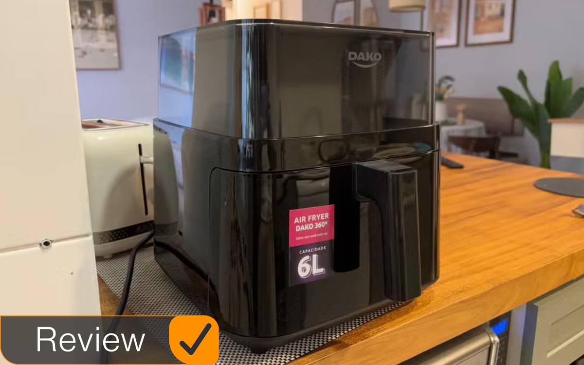 Review Air Fryer Dako Digital 6L com Visor 360° vale a pena? Veja o teste