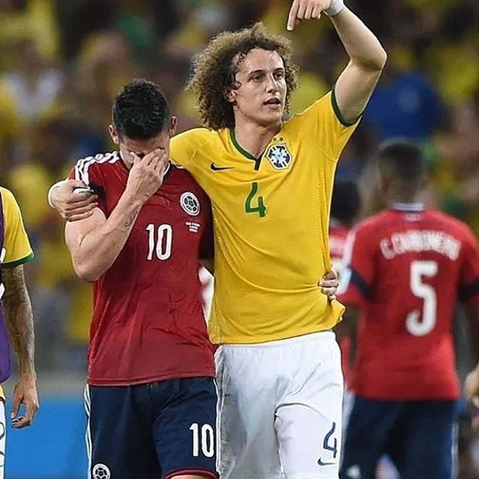 David Luiz foi um dos jogadores que mais ganhou seguidores durante o mundial (foto: Reprodução/Instagram) — Foto: TechTudo