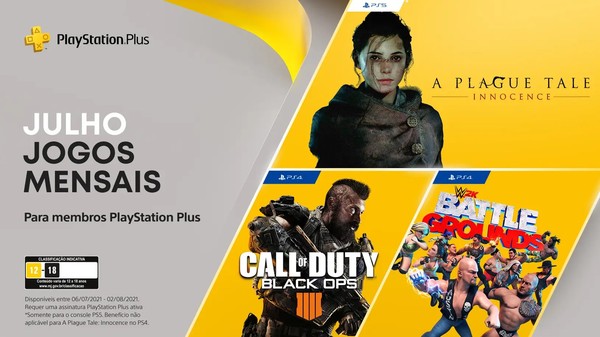 PS4, PS5: Jogos gratuitos da PS Plus de julho confirmados