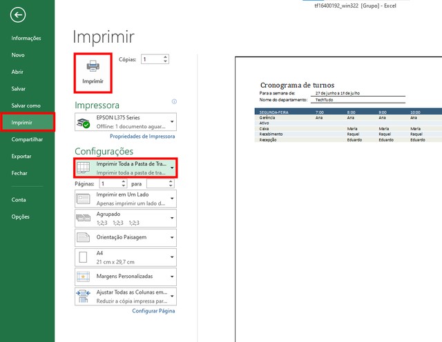 Planilha de escala de trabalho: como baixar e usar modelo no Excel