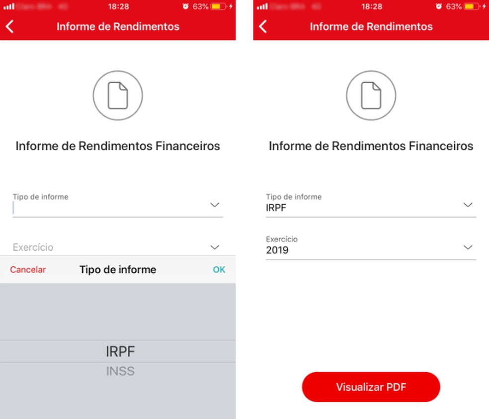 Como consultar o Informe de Rendimentos no app do Santander