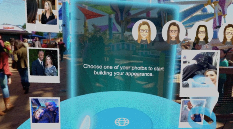 No Facebook Spaces, basta escolher uma foto para criar um avatar 3D (Foto: Divulgação/Facebook) — Foto: TechTudo