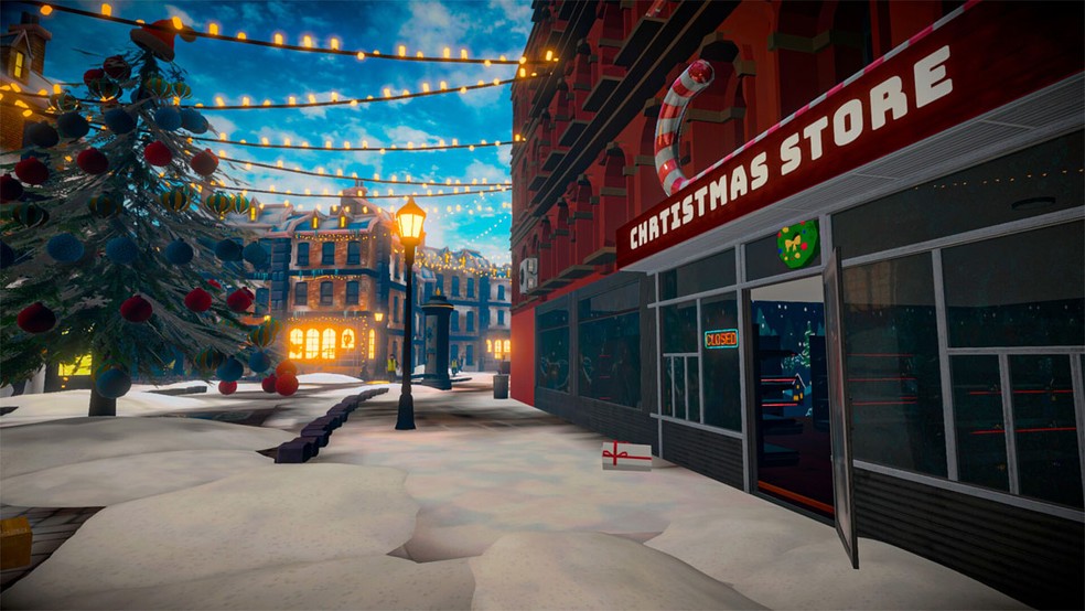 Christmas Store: Santa's Supermarket Simulator é um simulador de loja especializada em itens para festas do fim de ano — Foto: Reprodução/Steam