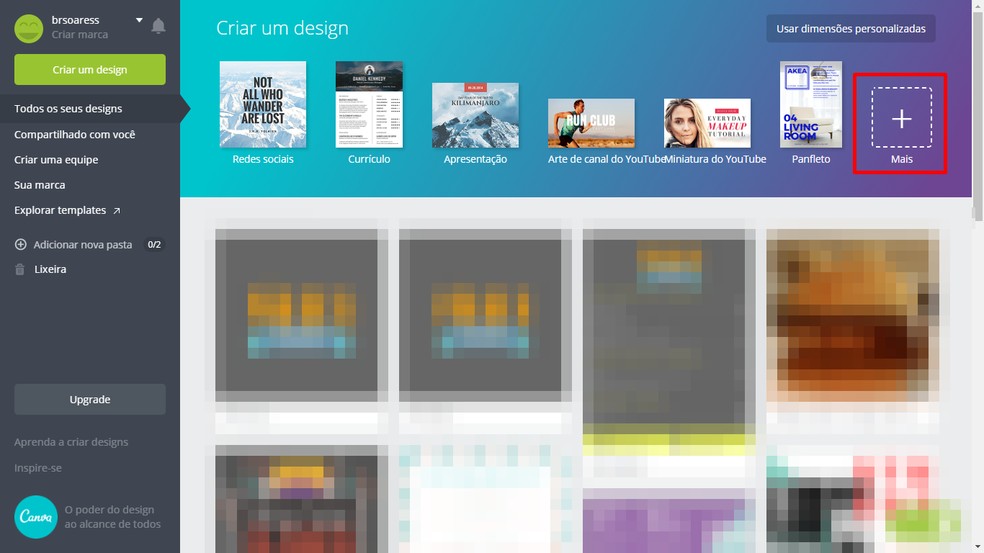 Como criar miniatura para vídeo do YouTube usando o Canva