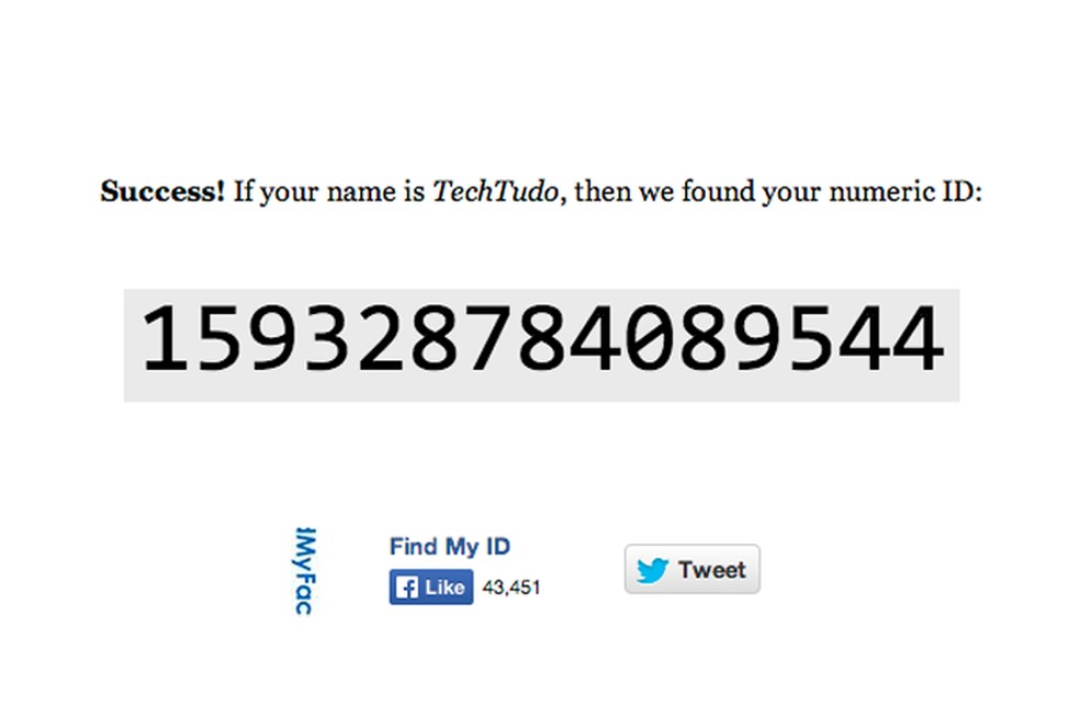 Copie o número de ID da página (Foto: Reprodução/André Sugai) — Foto: TechTudo