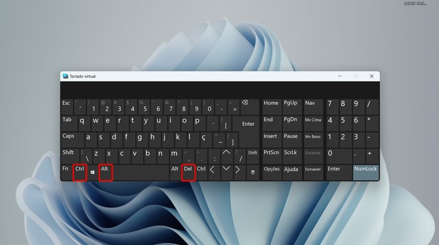 Como bloquear a tela do PC usando apenas o teclado