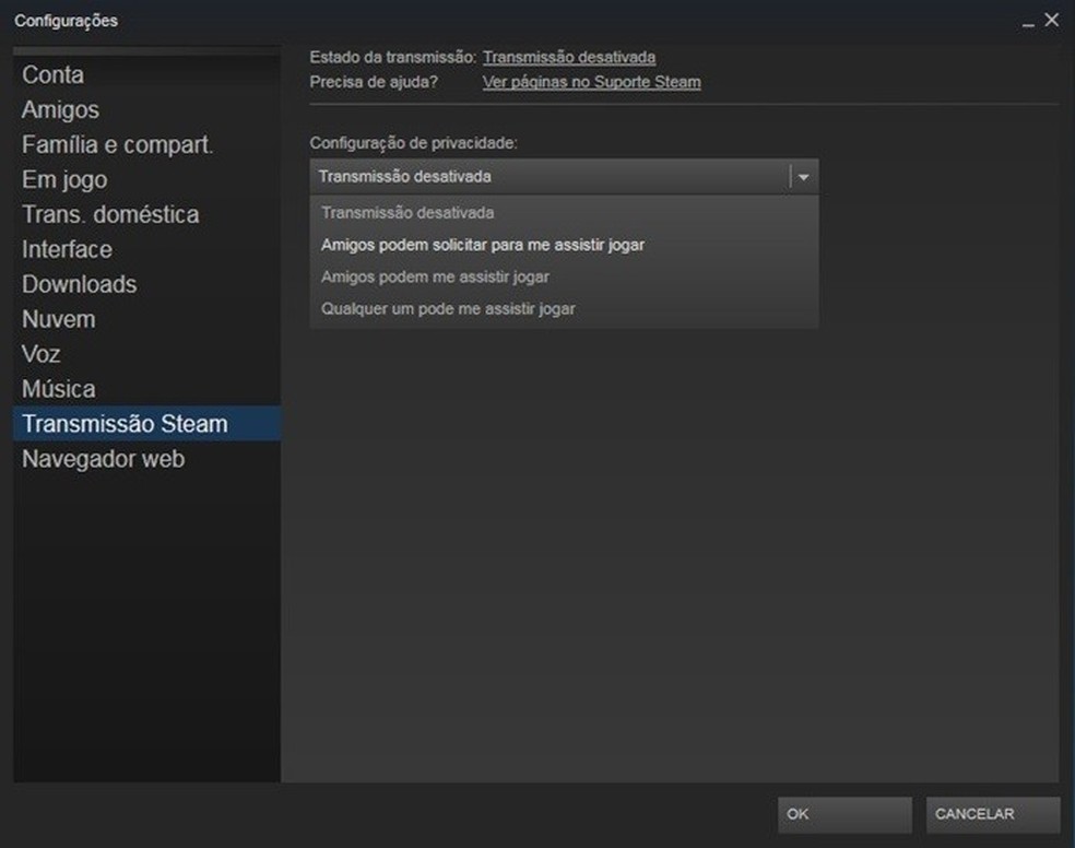 Aprenda como usar o Steam para transmitir suas partidas online